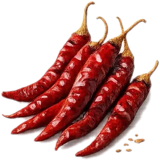 Dried red chillies